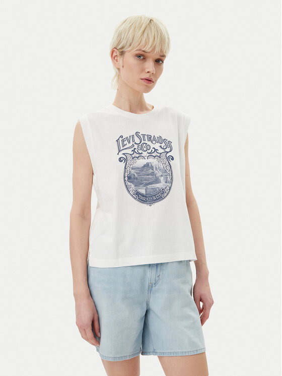 Levi's® Блуза Graphic 001MW-0000 Бял Standard Fit за Жени цена