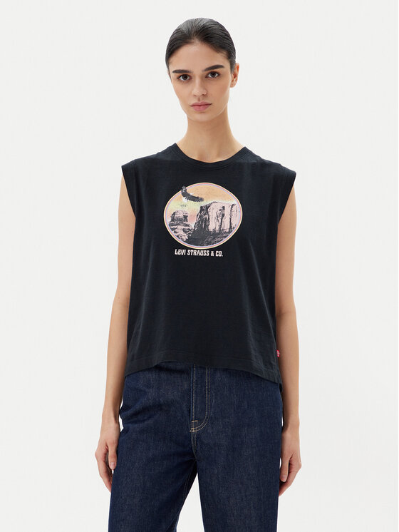 Levi's® Блуза Graphic 001MW-0003 Черен Standard Fit за Жени цена