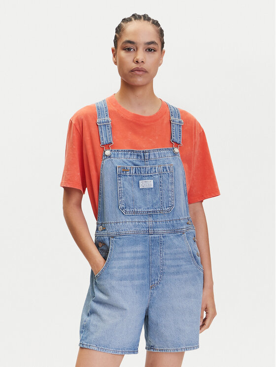 Levi's® Гащеризон с презрамки Utility 001UY-0000 Син Loose Fit за Жени цена