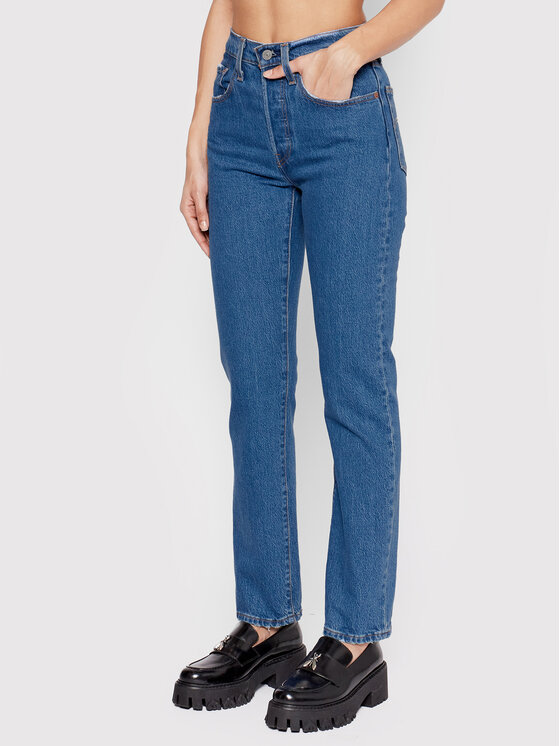 Levi's® Дънки 501® Crop 36200-0225 Син Cropped Fit за Жени цена