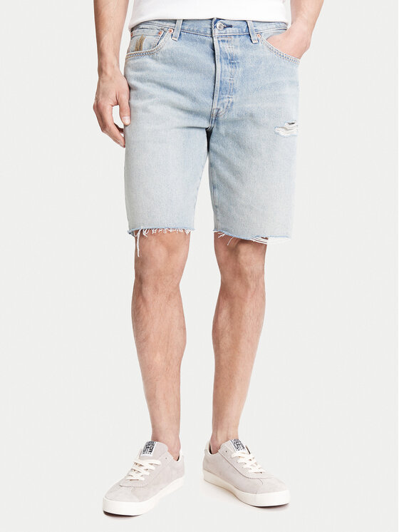 Levi's® Дънкови шорти 501® 36512-0257 Син Regular Fit за Мъже цена