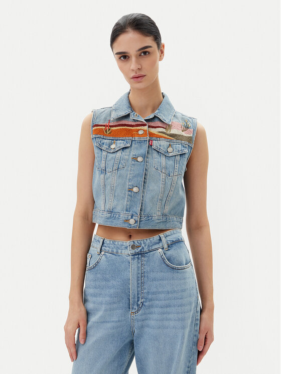 Levi's® Елек 002A7-0000 Син Standard Fit за Жени цена