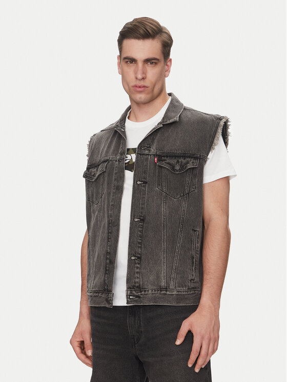 Levi's® Елек A5789-0001 Черен Regular Fit за Мъже цена