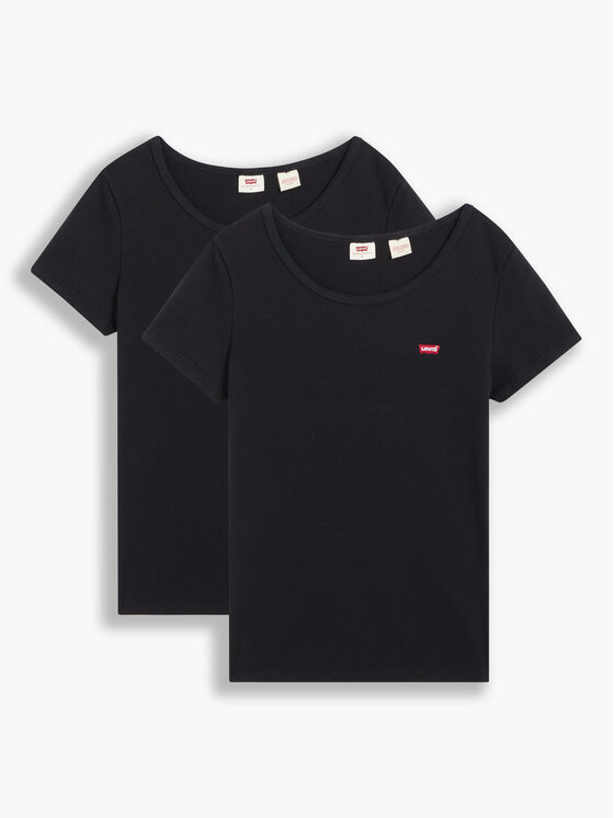 Levi's® Комплект 2 тишъртки The Perfect 74856-0006 Черен Regular Fit за Жени цена