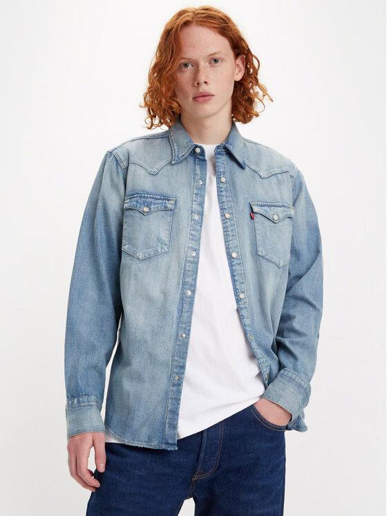 Levi's® Риза Barstow 857440048 Тъмносин Regular Fit за Мъже цена