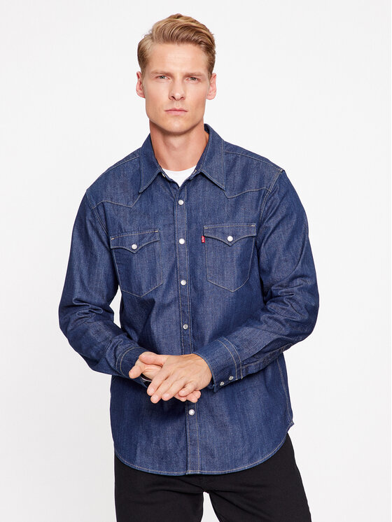 Levi's® Риза Barstow Western Standard 85744-0000 Тъмносин Standard Fit за Мъже цена