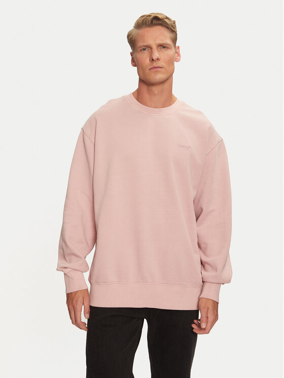 Levi's® Суитшърт Authentic A9244-0018 Розов Relaxed Fit за Мъже цена
