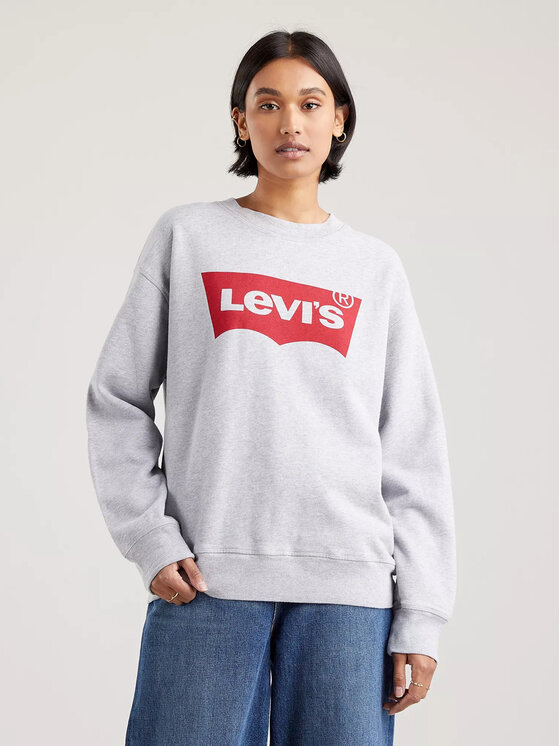 Levi's® Суитшърт Graphic Standard 186860012 Сив Loose Fit за Жени цена