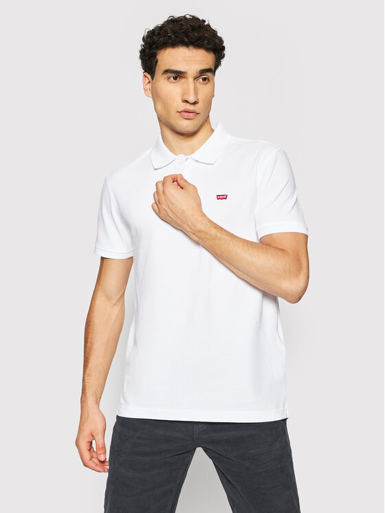Levi's® Тениска с яка и копчета Standard Housemarked 35883-0003 Бял Regular Fit за Мъже цена