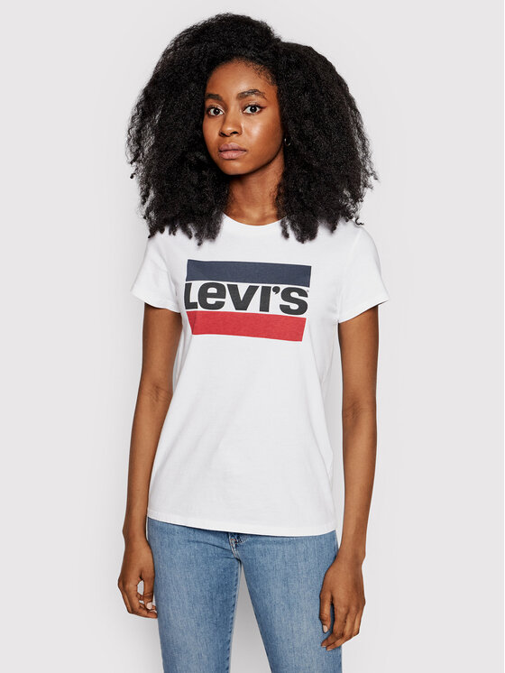 Levi's® Тишърт The Perfect Graphic Tee 17369-0297 Бял Regular Fit за Жени цена