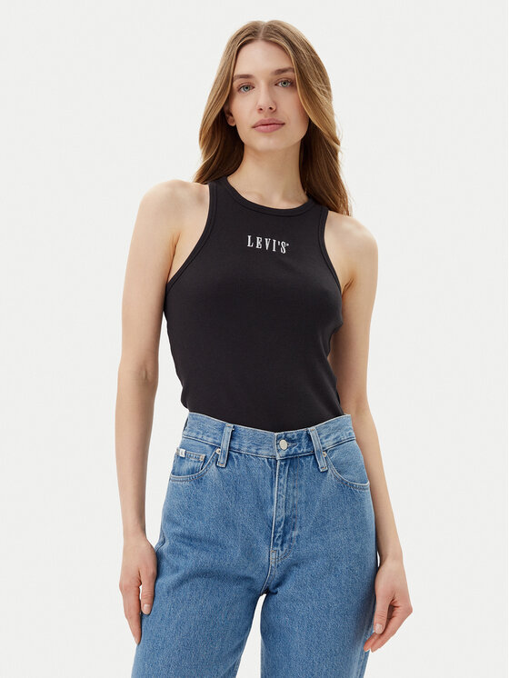 Levi's® топ Gemini A9415-0005 Черен Slim Fit за Жени цена