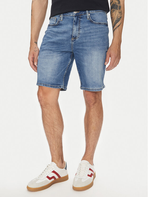Lindbergh Дънкови шорти 30-550000VBL Син Loose Fit за Мъже цена