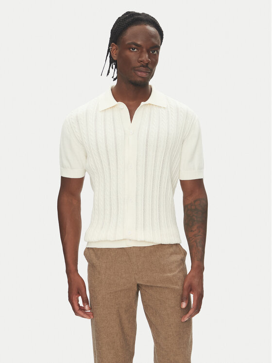 Lindbergh Кардиган 30-804114 Екрю Slim Fit за Мъже цена