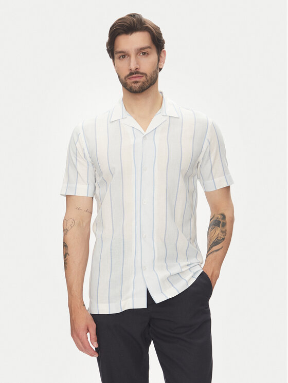 Lindbergh Риза 30-203419 Светлосиньо Relaxed Fit за Мъже цена
