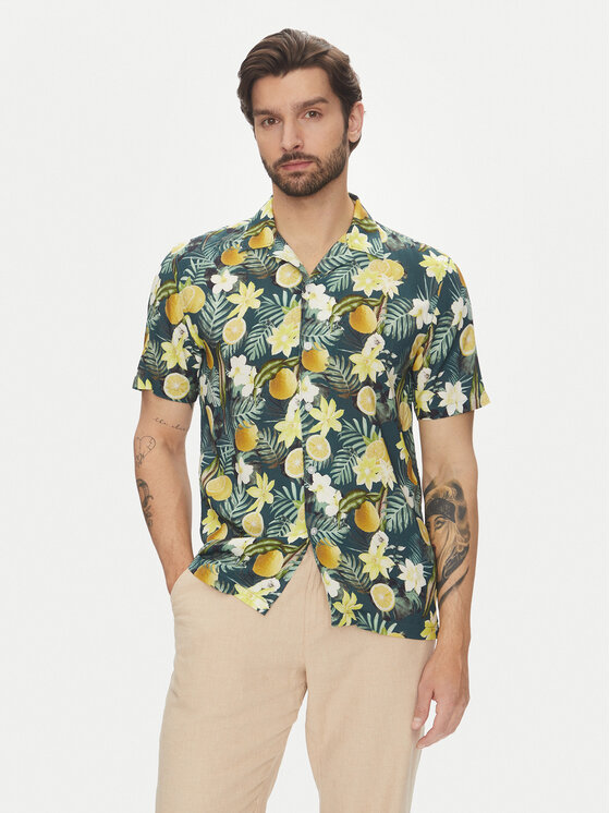 Lindbergh Риза 30-203729 Зелен Relaxed Fit за Мъже цена