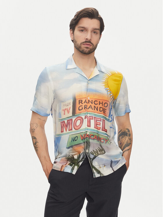 Lindbergh Риза 30-203735 Цветен Relaxed Fit за Мъже цена
