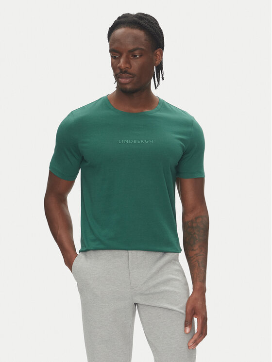 Lindbergh Тишърт 30-400200B Зелен Relaxed Fit за Мъже цена