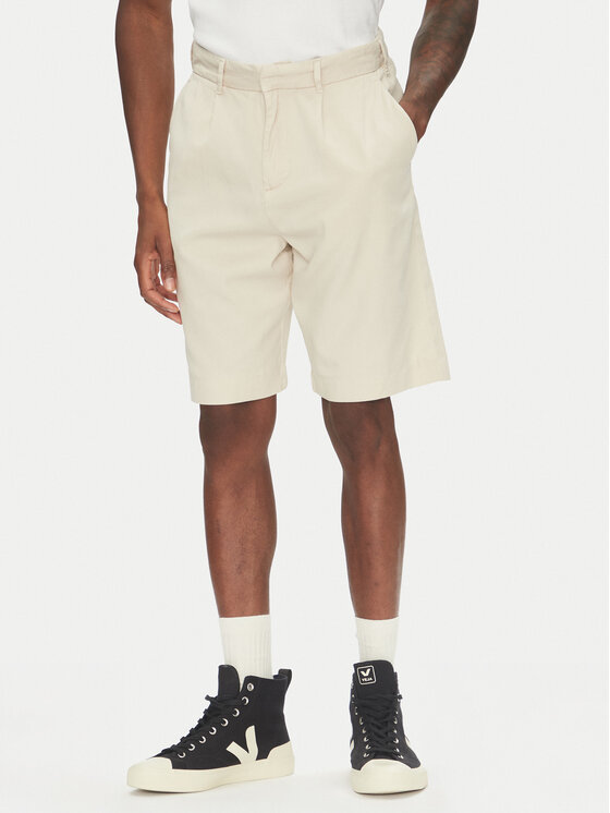 Lindbergh Шорти от плат 30-505054 Бежов Wide Fit за Мъже цена