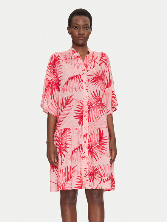 Liu Jo Beachwear Плажна рокля VA5125 T2961 Розов Relaxed Fit за Жени цена