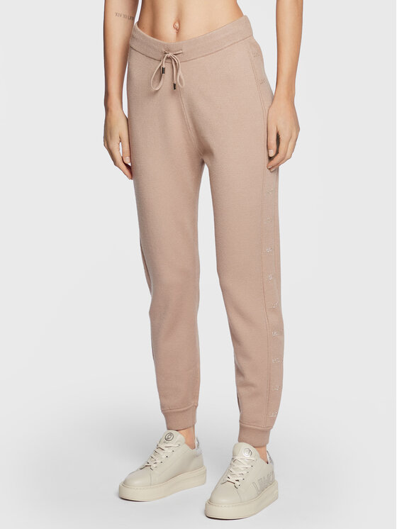 Liu Jo Sport Плетени панталони TF2106 MA63M Бежов Regular Fit за Жени цена