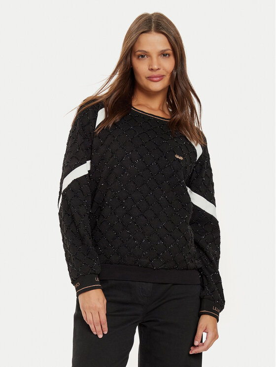Liu Jo Sport Пуловер TF4276 J4761 Черен Regular Fit за Жени цена