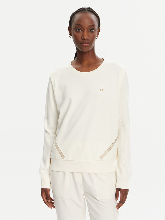 Liu Jo Sport Суитшърт TA5039 JS182 Бял Relaxed Fit за Жени цена