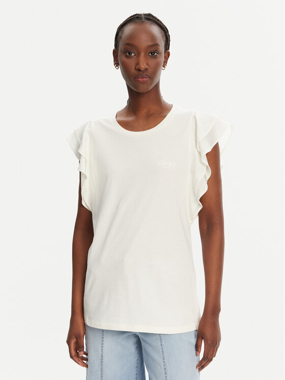 Liu Jo Sport Тишърт TA5178 J5904 Бял Regular Fit за Жени цена