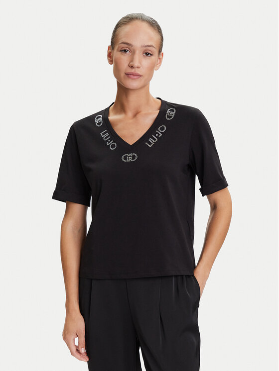 Liu Jo Sport Тишърт TF5143 JS003 Черен Regular Fit за Жени цена