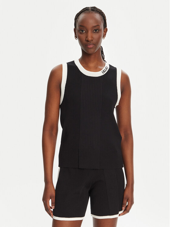 Liu Jo Sport топ TA5092 MS022 Черен Regular Fit за Жени цена