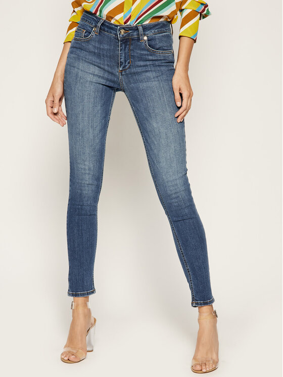 Liu Jo Дънки UXX037 D4186 Тъмносин Slim Fit за Жени цена