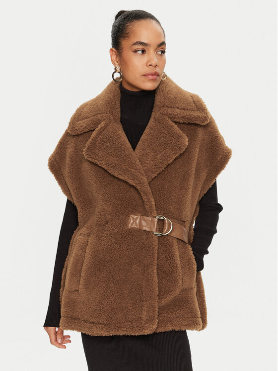 Liu Jo Жилетка за костюм WF4257 E0978 Кафяв Regular Fit за Жени цена