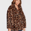 Liu Jo Кожено палто CF2042 E0809 Кафяв Oversize за Жени цена