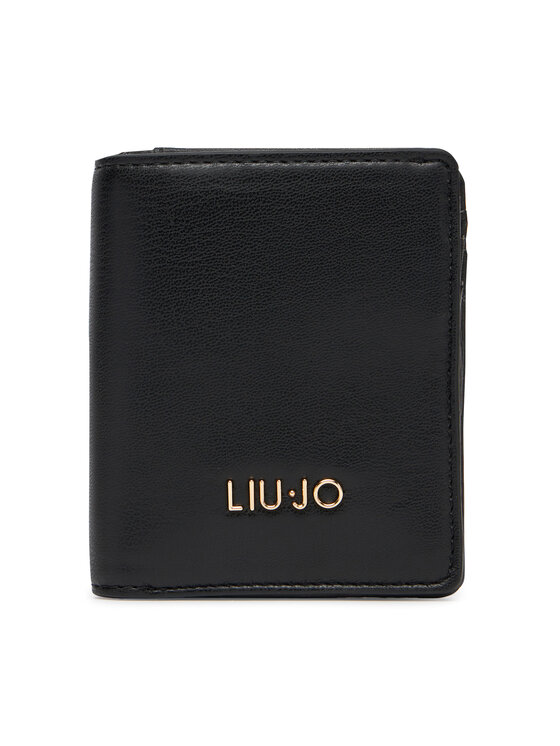 Liu Jo Малък дамски портфейл Ecs Xs Bifold AA5216 E0015 Черен за Жени цена