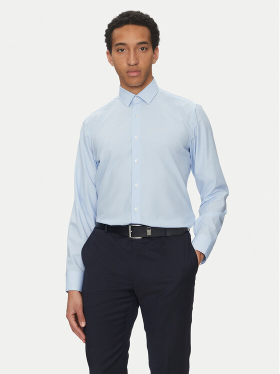 Liu Jo Риза QA5118 J4912 Син Slim Fit за Мъже цена