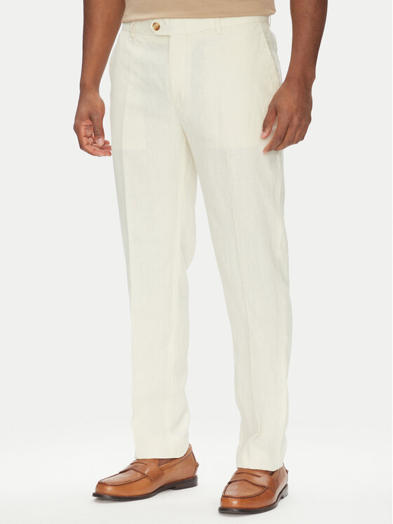 Liu Jo Текстилни панталони QA5067 T4346 Бежов Regular Fit за Мъже цена