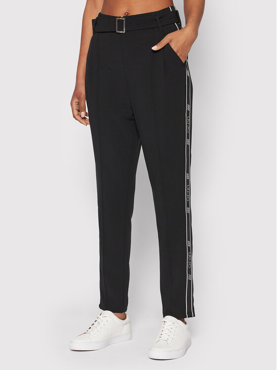 Liu Jo Текстилни панталони TA2213 T8423 Черен Regular Fit за Жени цена