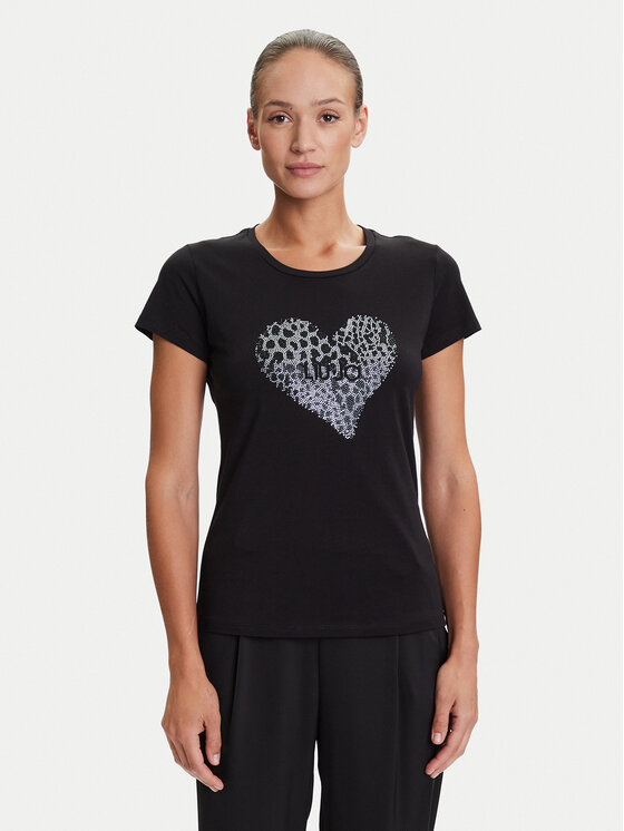 Liu Jo Тишърт UF5264 JS923 Черен Regular Fit за Жени цена