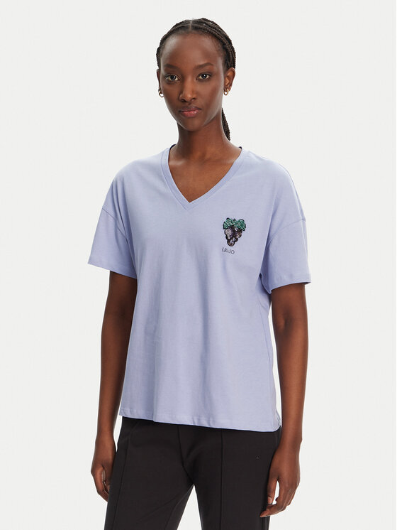 Liu Jo Тишърт WA5366 JS904 Виолетов Regular Fit за Жени цена