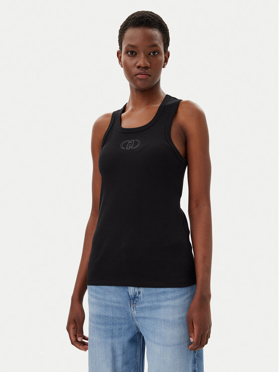 Liu Jo топ WA5367 J0295 Черен Regular Fit за Жени цена