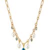 Loisir от Oxette - Колие - 18K позлатено - С цирконий - Златист - Мръснобял Loisir by Oxette
