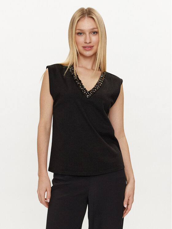 Lola Casademunt by Maite Блуза MS2415028 Черен Relaxed Fit за Жени цена