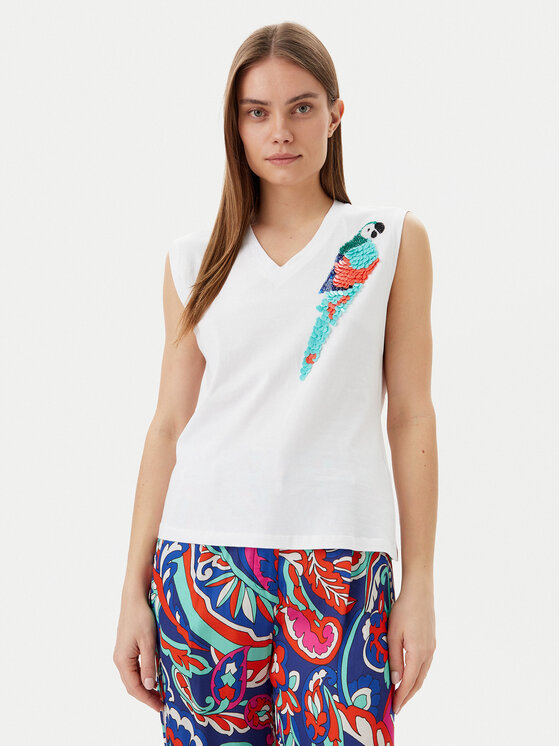 Lola Casademunt by Maite Блуза MS2515023 Бял Regular Fit за Жени цена