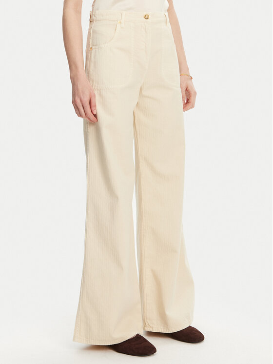 Luisa Spagnoli Дънки Ali 541943 Бежов Flare Fit за Жени цена