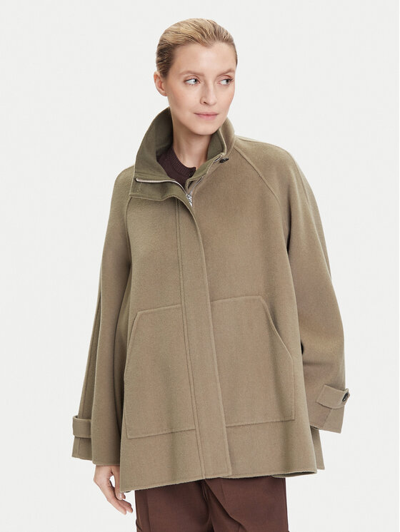 MAX&Co. Вълнено палто Letizia 2526086071200 Зелен Oversize за Жени цена