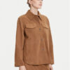 MAX&Co. Кожено яке Stallo 2526446011200 Кафяв Loose Fit за Жени цена