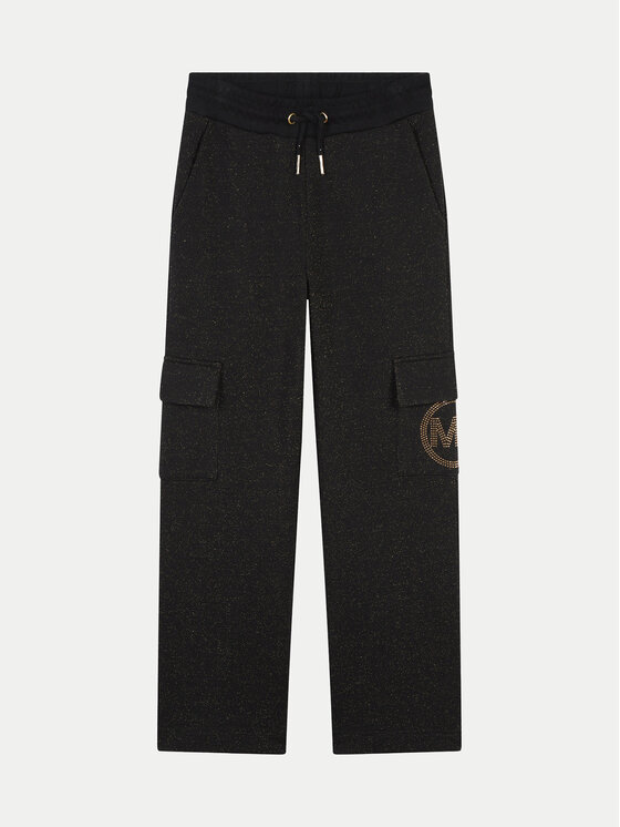 MICHAEL KORS KIDS Долнище анцуг R30183 M Черен Regular Fit за Момичета цена
