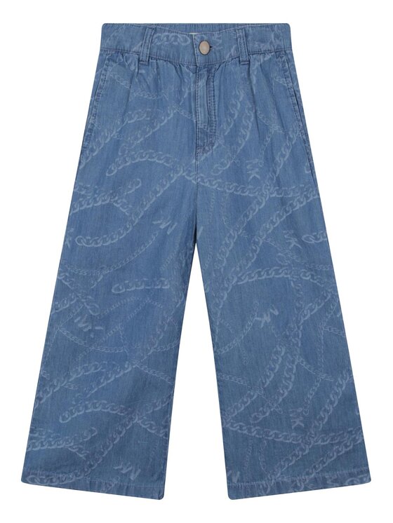 MICHAEL KORS KIDS Текстилни панталони R14145 S Син Loose Fit за Момичета цена