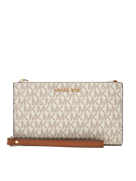 MICHAEL Michael Kors Голям дамски портфейл Jet Set 32F1GJ6W4B Бежов за Жени цена