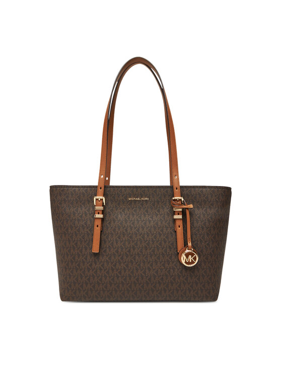 MICHAEL Michael Kors Дамска чанта Quinn 30T5GQNT2B Кафяв за Жени цена