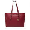 MICHAEL Michael Kors Дамска чанта Quinn 30T5GQNT9L Бордо за Жени цена